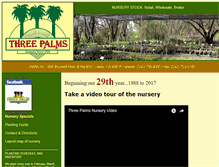 Tablet Screenshot of 3palmsnursery.com